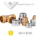 EM-F-B180 Male brass hexagon union pipe fitting